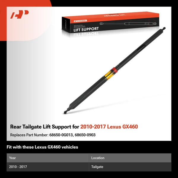 Rear Tailgate Lift Support for 2010-2017 Lexus GX460