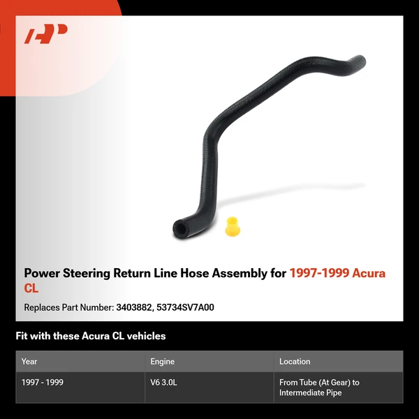 Power Steering Return Line Hose Assembly for 1997-1999 Acura CL