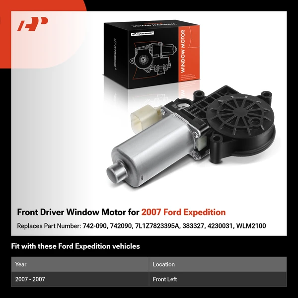 Front Driver Window Motor for 2007 Ford Expedition