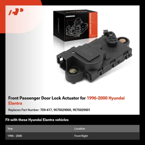 Front Passenger Door Lock Actuator for 1996-2000 Hyundai Elantra