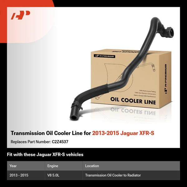 Transmission Oil Cooler Line for 2013-2015 Jaguar XFR-S
