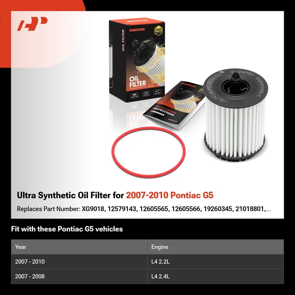 Ultra Synthetic Oil Filter for 2007-2010 Pontiac G5