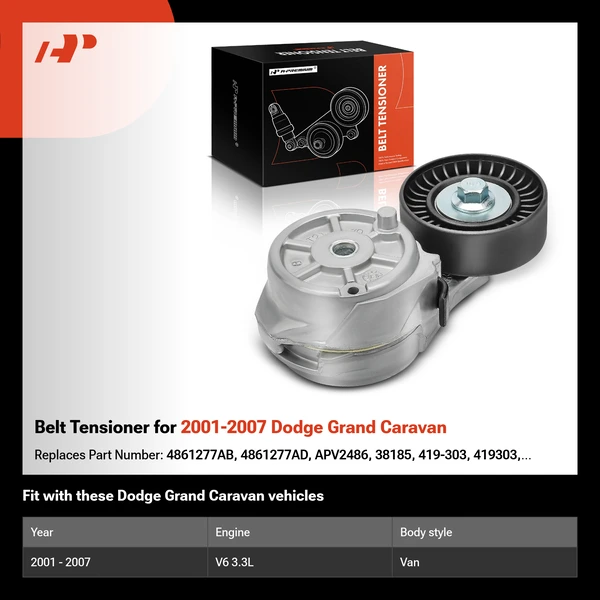 Belt Tensioner for 2001-2007 Dodge Grand Caravan
