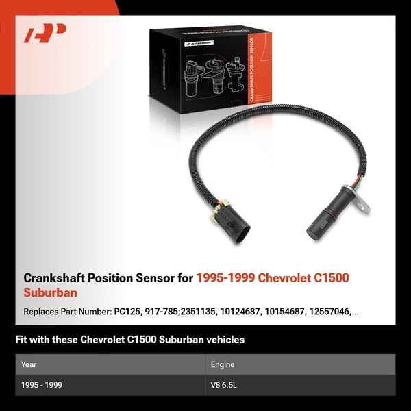 Crankshaft Position Sensor for 1995-1999 Chevrolet C1500 Suburban