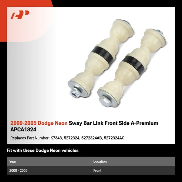2000-2005 Dodge Neon Sway Bar Link Front Side A-Premium APCA1824