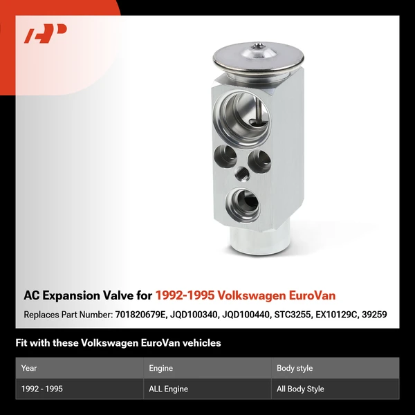 AC Expansion Valve for 1992-1995 Volkswagen EuroVan