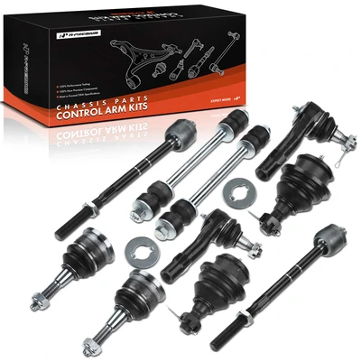 10 Pcs Front Sway Bar Link Tie Rod End & Ball Joint
