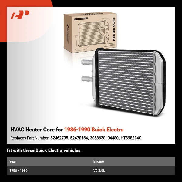 HVAC Heater Core for 1986-1990 Buick Electra