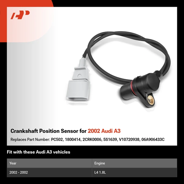Crankshaft Position Sensor for 2002 Audi A3
