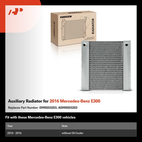 Auxiliary Radiator for 2016 Mercedes-Benz E300