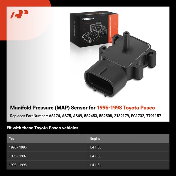 Manifold Pressure (MAP) Sensor for 1995-1998 Toyota Paseo