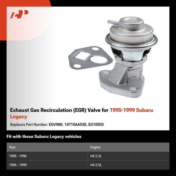 Exhaust Gas Recirculation (EGR) Valve for 1995-1999 Subaru Legacy
