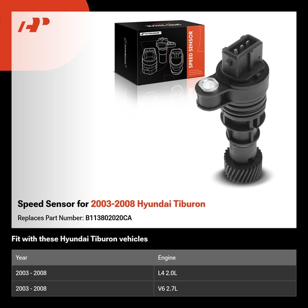 Speed Sensor for 2003-2008 Hyundai Tiburon