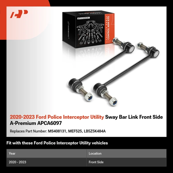 2020-2023 Ford Police Interceptor Utility Sway Bar Link Front Side A-Premium APCA6097