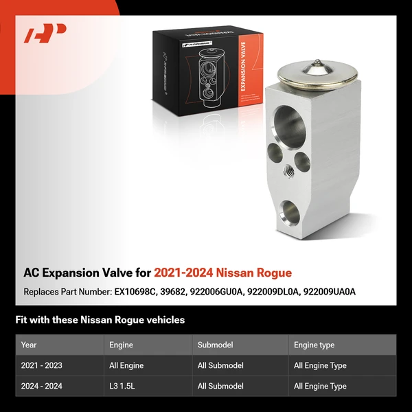 AC Expansion Valve for 2021-2024 Nissan Rogue