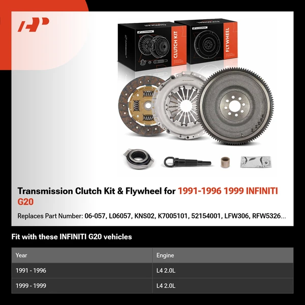 Transmission Clutch Kit & Flywheel for 1991-1996 1999 INFINITI G20