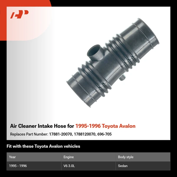 Air Cleaner Intake Hose for 1995-1996 Toyota Avalon
