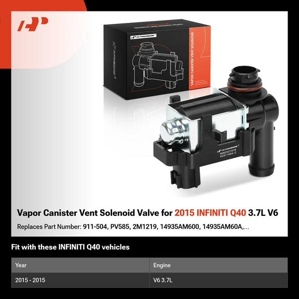 Vapor Canister Vent Solenoid Valve for 2015 INFINITI Q40 3.7L V6