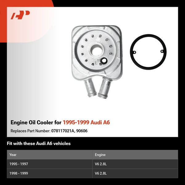 Engine Oil Cooler for 1995-1999 Audi A6