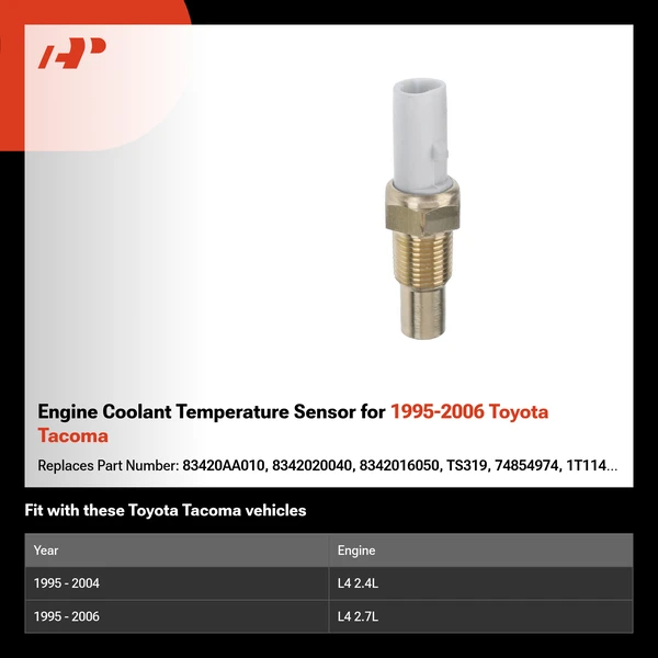Engine Coolant Temperature Sensor for 1995-2006 Toyota Tacoma