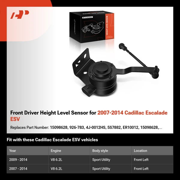 Front Driver Height Level Sensor for 2007-2014 Cadillac Escalade ESV