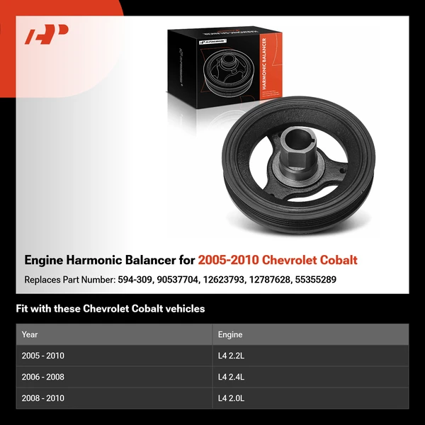Engine Harmonic Balancer for 2005-2010 Chevrolet Cobalt