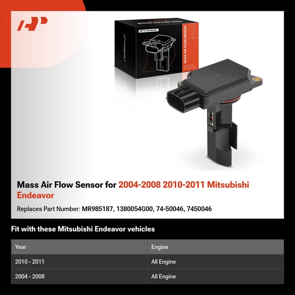 Mass Air Flow Sensor MAF for 2004-2008 2010-2011 Mitsubishi Endeavor