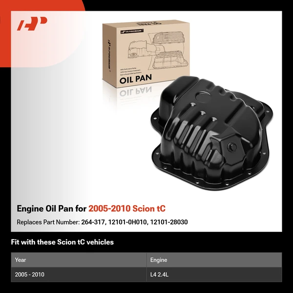 Engine Oil Pan for 2005-2010 Scion tC