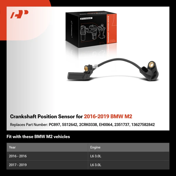 Crankshaft Position Sensor for 2016-2019 BMW M2