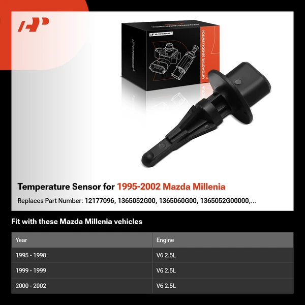 Temperature Sensor for 1995-2002 Mazda Millenia