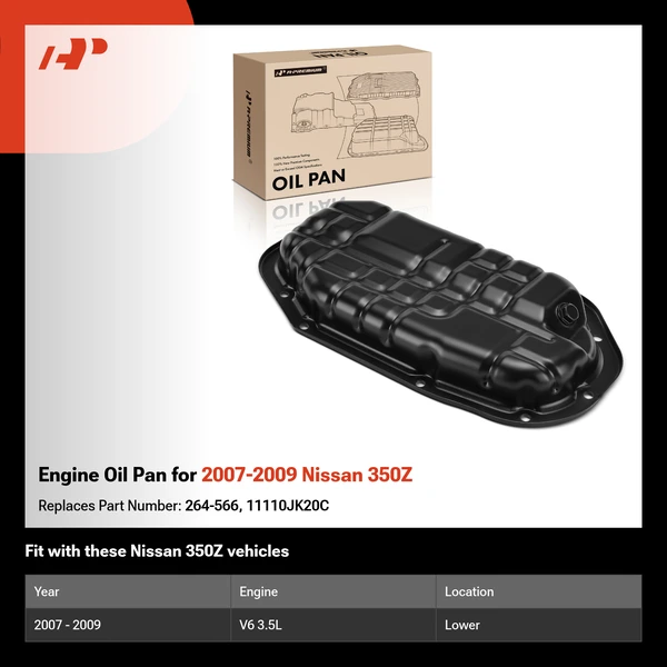Engine Oil Pan for 2007-2009 Nissan 350Z
