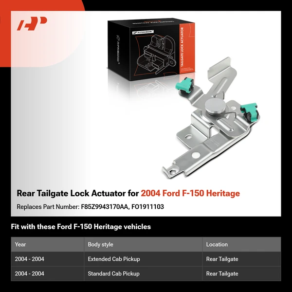 Rear Tailgate Lock Actuator for 2004 Ford F-150 Heritage