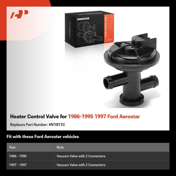 Heater Control Valve for 1986-1995 1997 Ford Aerostar
