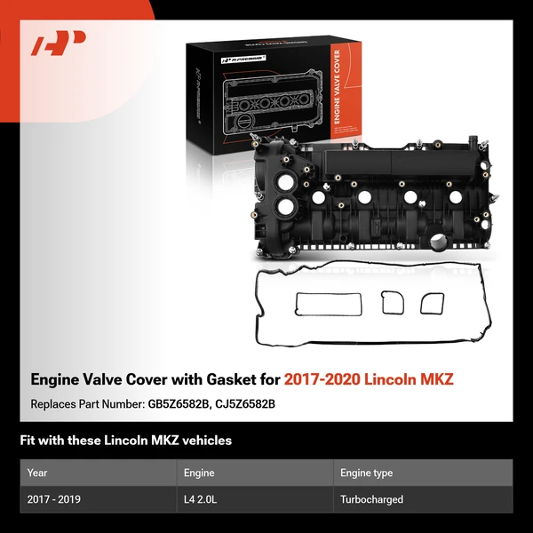 Engine Valve Cover with Gasket for 2017-2020 Lincoln MKZ