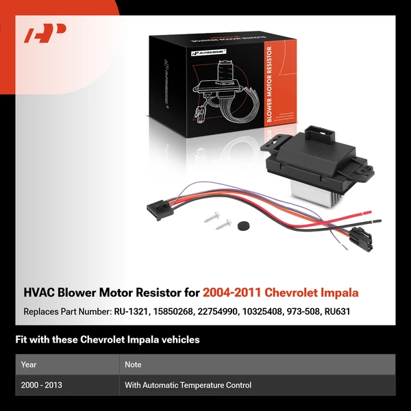 HVAC Blower Motor Resistor for 2004-2011 Chevrolet Impala