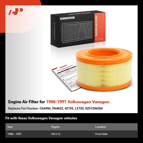 Engine Air Filter for 1986-1991 Volkswagen Vanagon