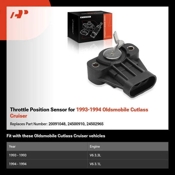 Throttle Position Sensor for 1993-1994 Oldsmobile Cutlass Cruiser
