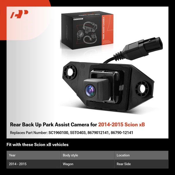 Rear Back Up Park Assist Camera for 2014-2015 Scion xB