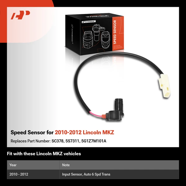 Speed Sensor for 2010-2012 Lincoln MKZ