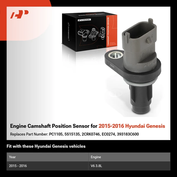 Engine Camshaft Position Sensor for 2015-2016 Hyundai Genesis