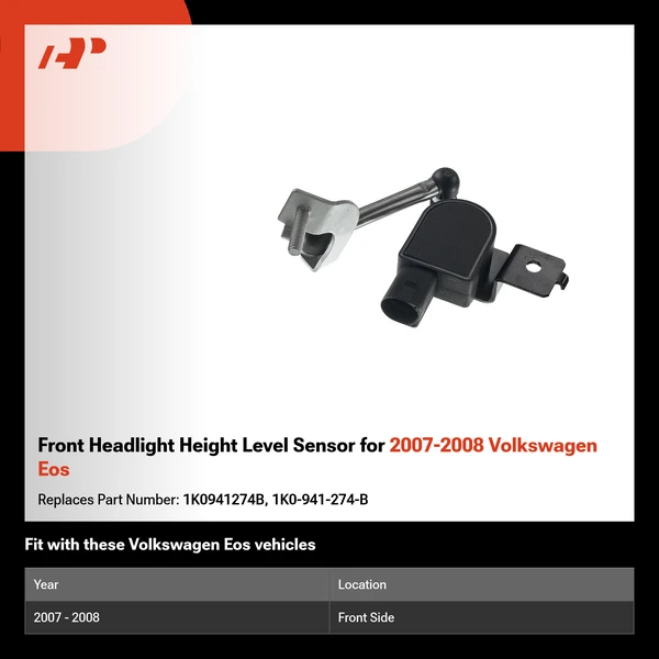 Front Headlight Height Level Sensor for 2007-2008 Volkswagen Eos