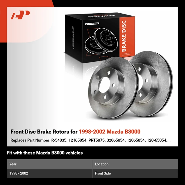 Front Disc Brake Rotors for 1998-2002 Mazda B3000