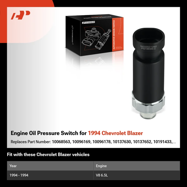 Engine Oil Pressure Switch for 1994 Chevrolet Blazer