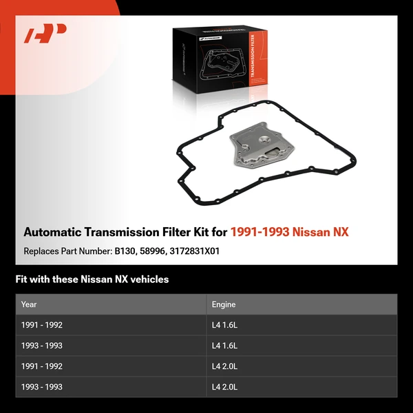 Automatic Transmission Filter Kit for 1991-1993 Nissan NX