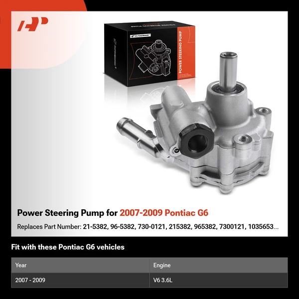 Power Steering Pump for 2007-2009 Pontiac G6