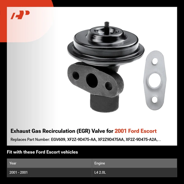 Exhaust Gas Recirculation (EGR) Valve for 2001 Ford Escort
