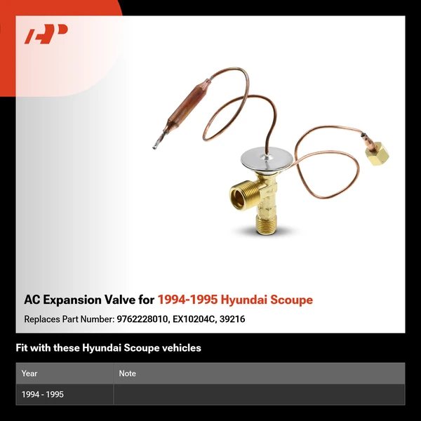 AC Expansion Valve for 1994-1995 Hyundai Scoupe