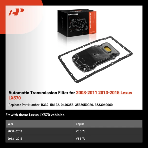 Automatic Transmission Filter for 2008-2011 2013-2015 Lexus LX570