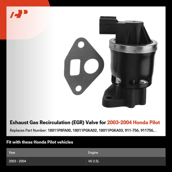Exhaust Gas Recirculation (EGR) Valve for 2003-2004 Honda Pilot