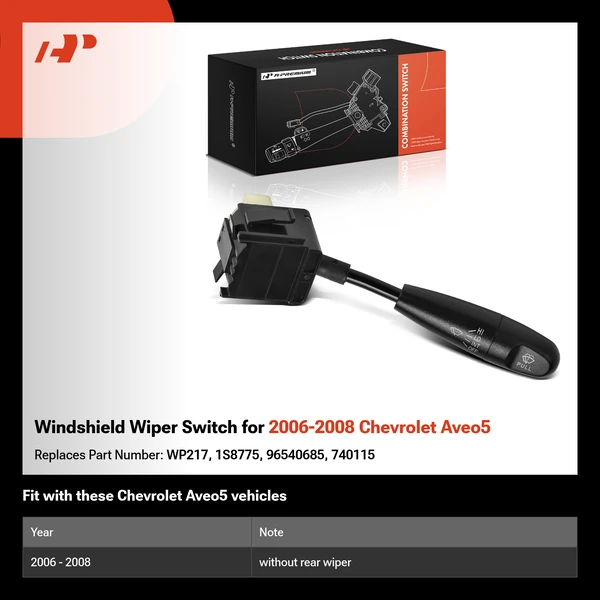 Windshield Wiper Switch for 2006-2008 Chevrolet Aveo5